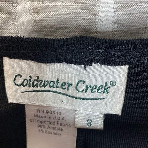 Coldwater Creek Black Dress Sleeveless Maxi With Stretch Size: Small - Picture 6 of 6